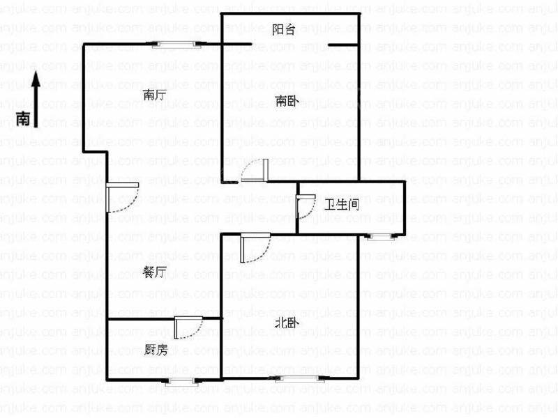 鹤北新村二街坊2室2厅1卫面积88平方米总价300万_靠近金平路满五唯一