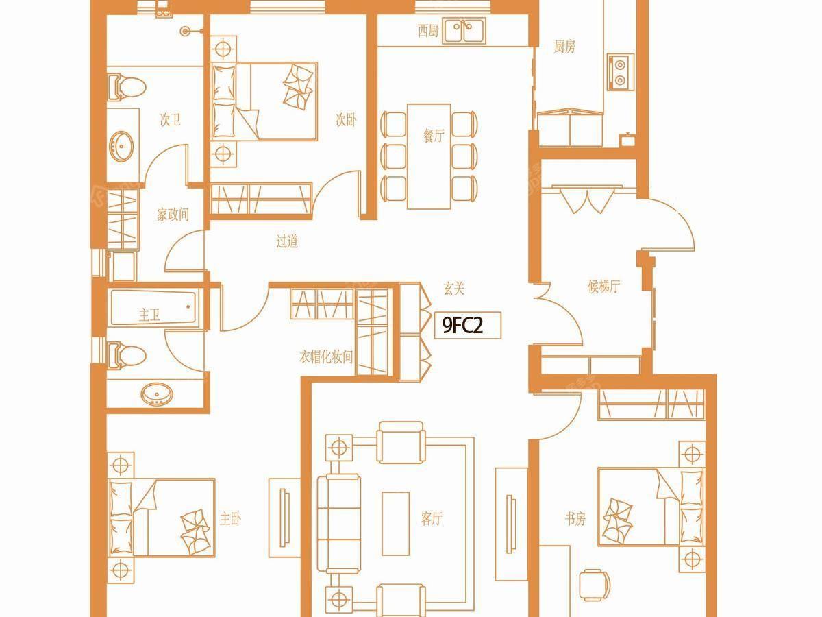 碧水云天御花园 户型图_25