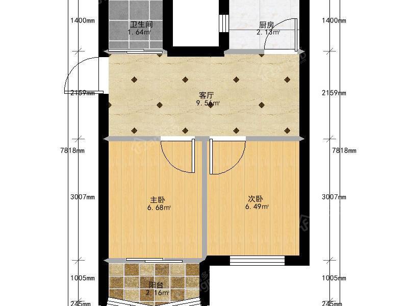 寶城三村 雙南戶型原兩房改三房 得房率超高 業主置換誠意出售