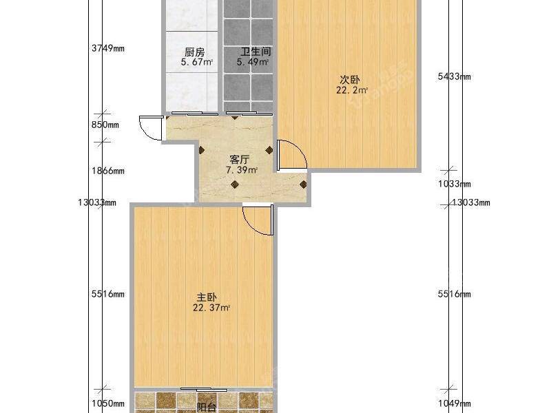 淞南七村 2室 1厅 1卫 南 245.00万