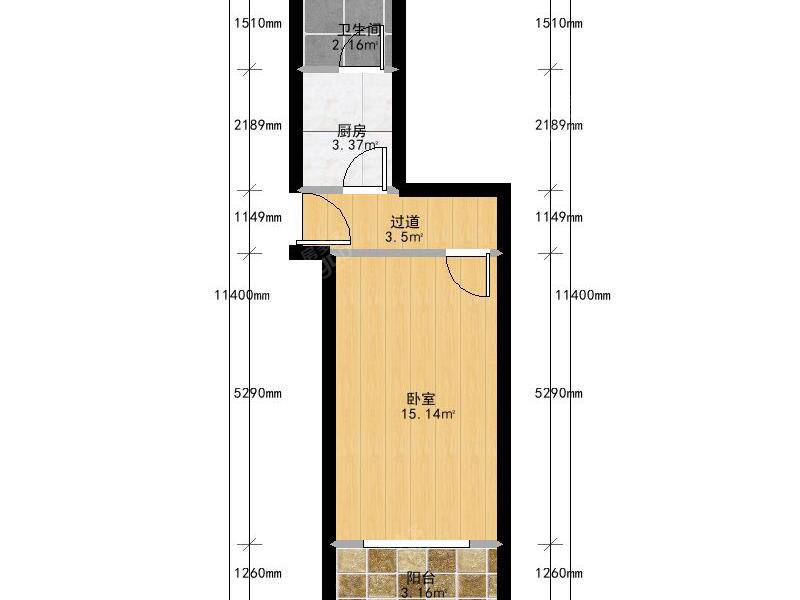 崂山二村真实在售小户型,2楼可以商业贷款,房东诚意出售方便看 户型图