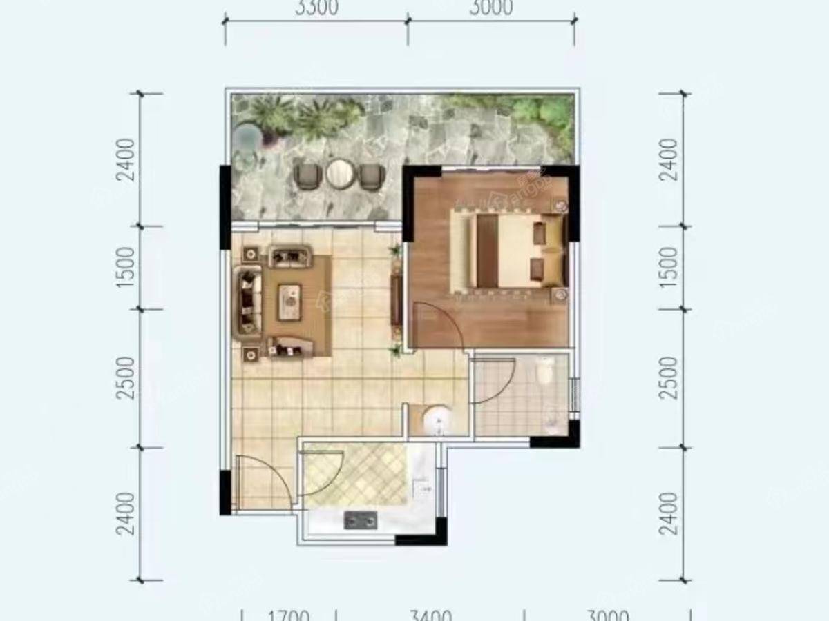 百里荒康养小镇户型图图片